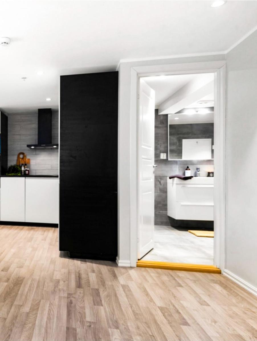Modern Big 2 Bedroom Apartment Near Solsiden Trondheim Extérieur photo