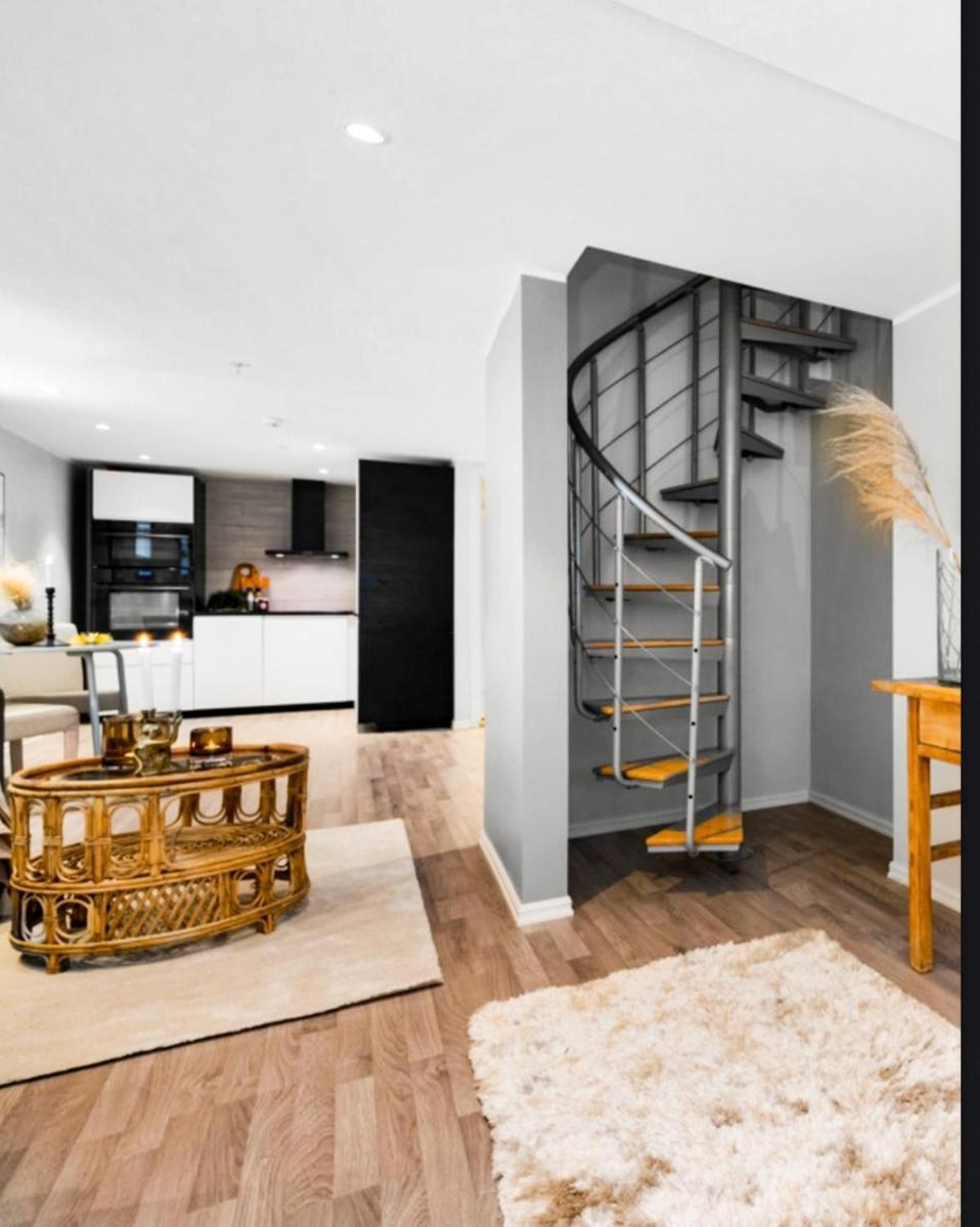 Modern Big 2 Bedroom Apartment Near Solsiden Trondheim Extérieur photo
